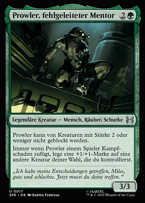 Prowler, fehlgeleiteter Mentor