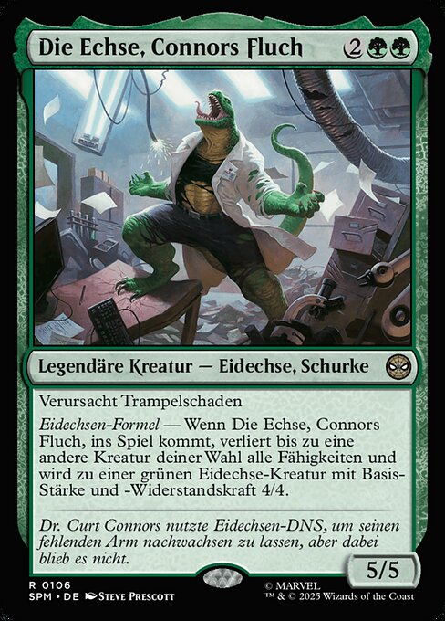 Die Echse, Connors Fluch