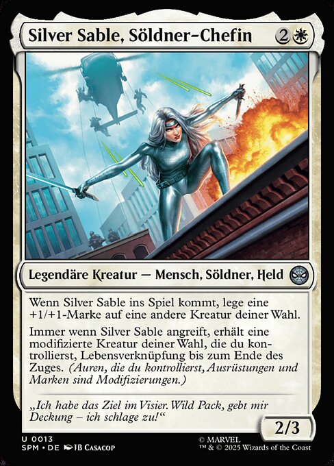 Silver Sable, Söldner-Chefin
