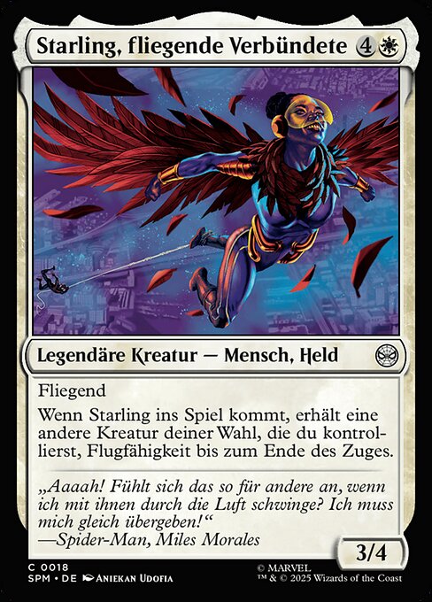 Starling, fliegende Verbündete
