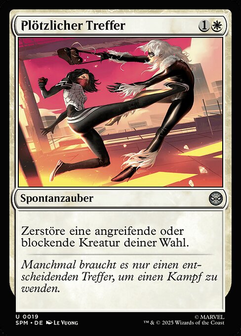 Plötzlicher Treffer