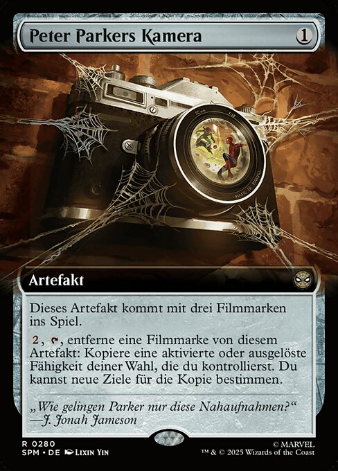 Peter Parkers Kamera