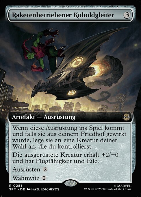 Raketenbetriebener Koboldgleiter