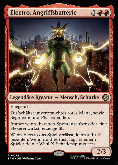 Electro, Angriffsbatterie