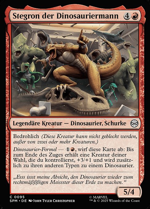Stegron der Dinosauriermann