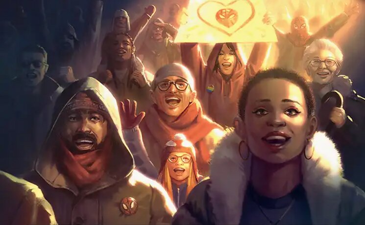 Cheering Crowd