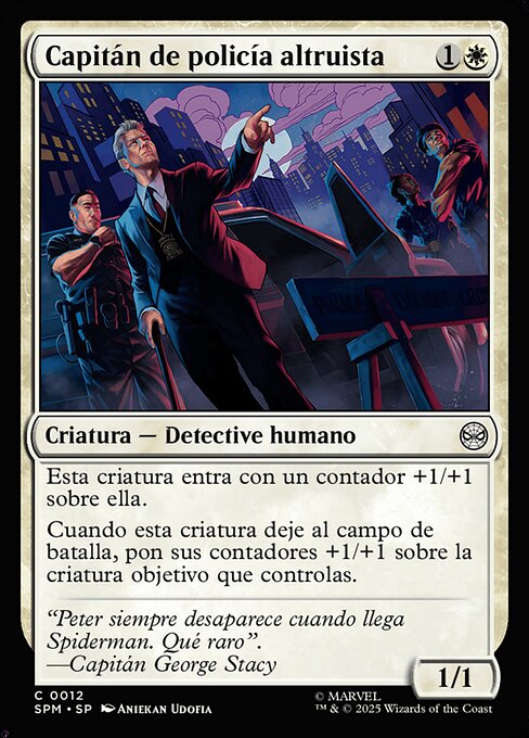 Capitán de policía altruista
