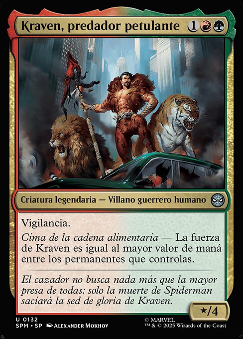 Kraven, predador petulante