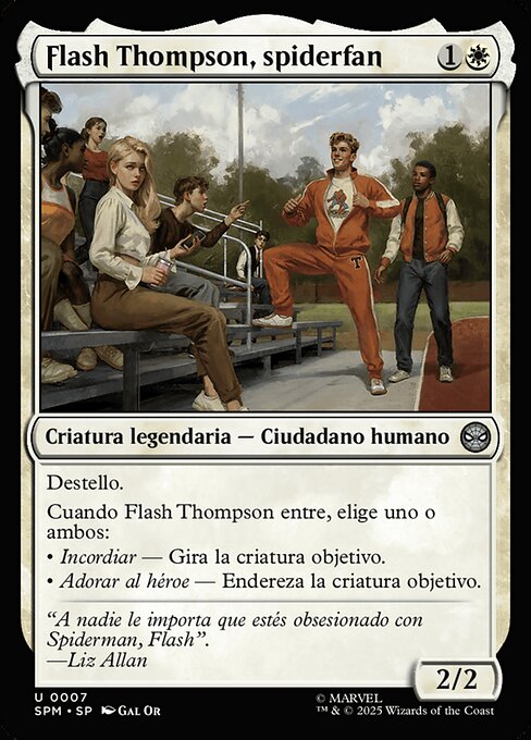 Flash Thompson, spiderfan