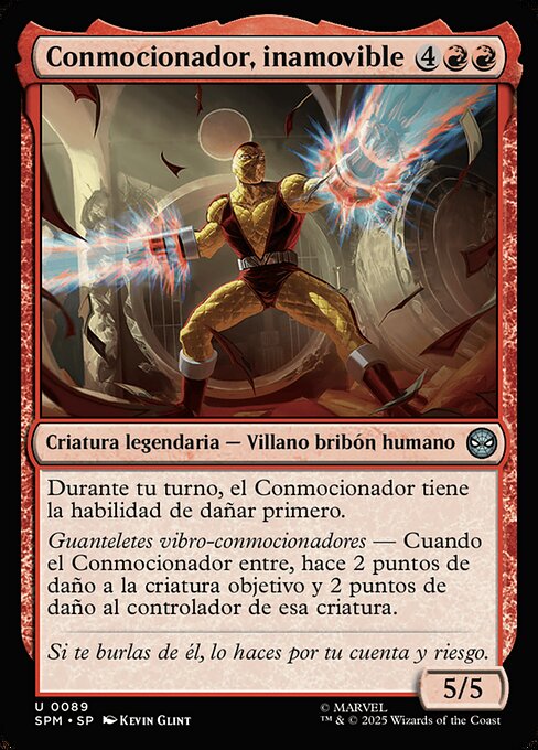 Conmocionador, inamovible