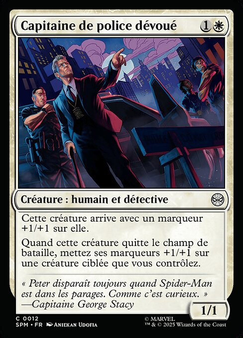 Capitaine de police dévoué