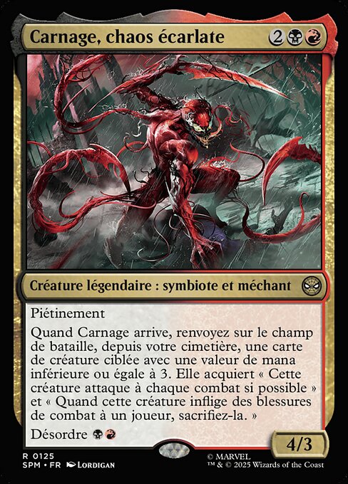 Carnage, chaos écarlate