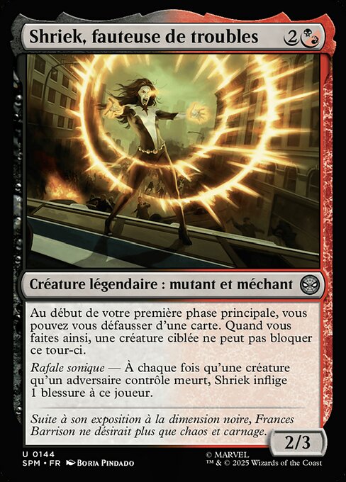 Shriek, fauteuse de troubles