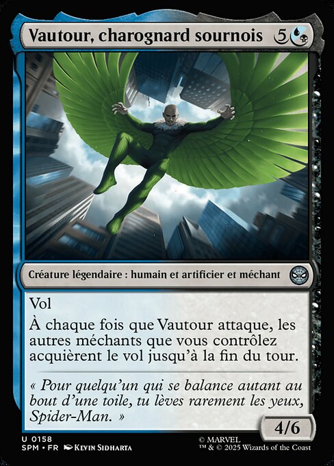 Vautour, charognard sournois