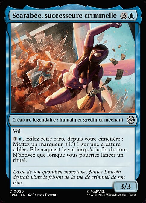 Scarabée, successeure criminelle
