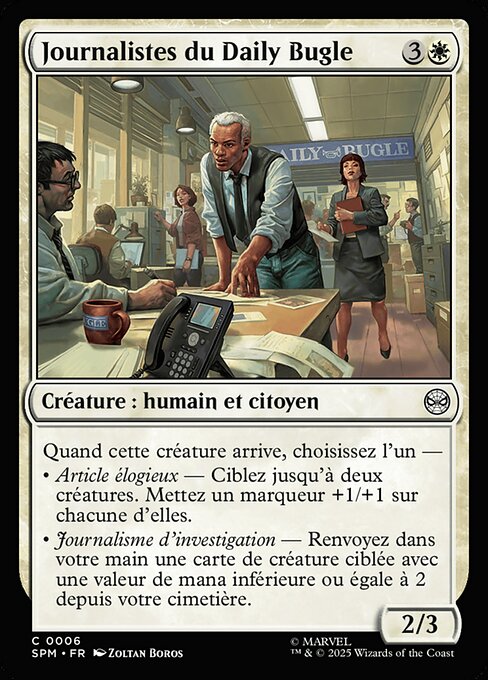 Journalistes du Daily Bugle