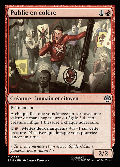 Public en colère