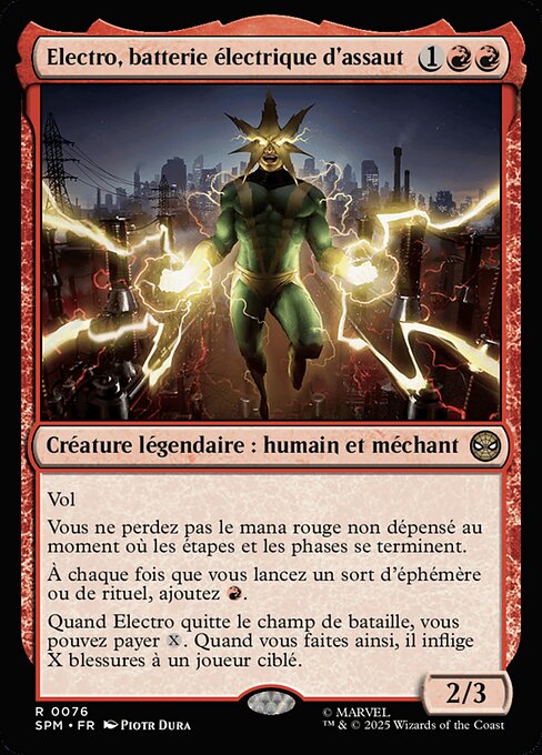 Electro, batterie électrique d'assaut