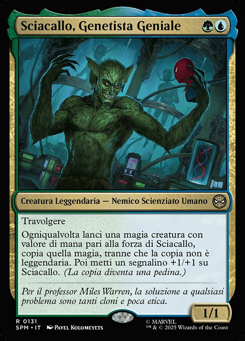 Jackal, Genius Geneticist