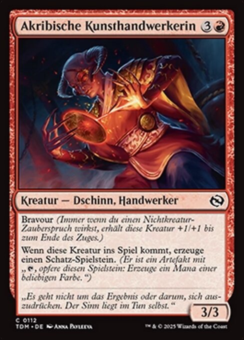 Akribische Kunsthandwerkerin