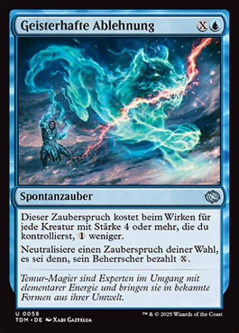 Geisterhafte Ablehnung