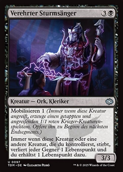 Verehrter Sturmsänger