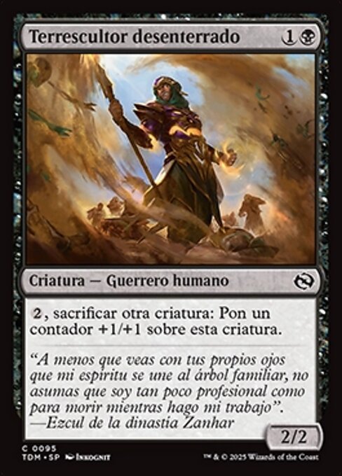 Terrescultor desenterrado