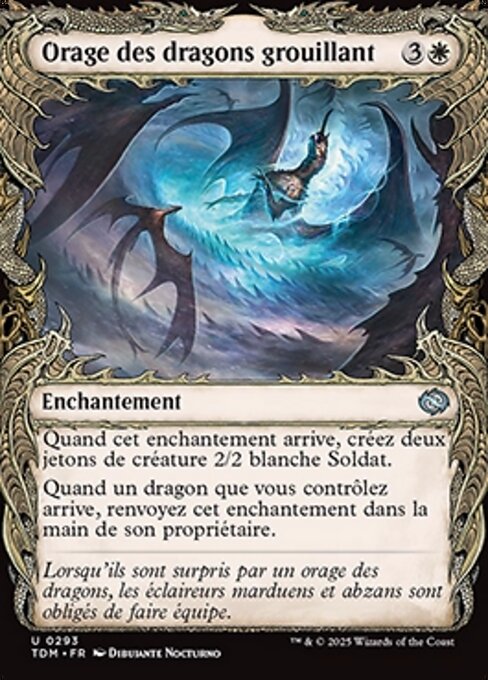 Orage des dragons grouillant