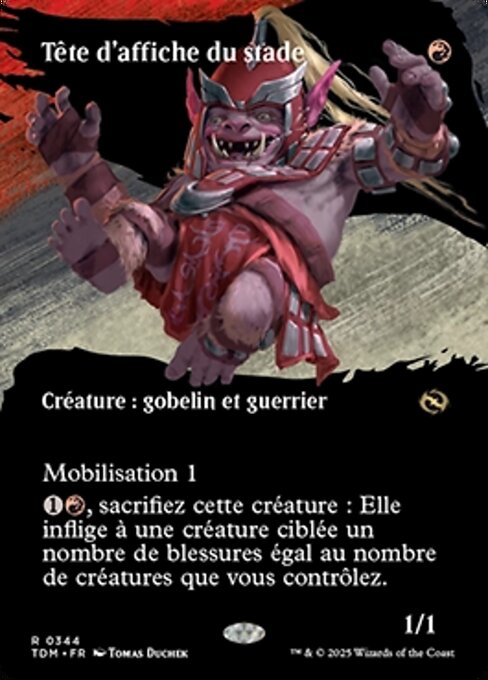 Tête d'affiche du stade