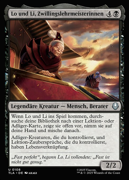 Lo und Li, Zwillingslehrmeisterinnen