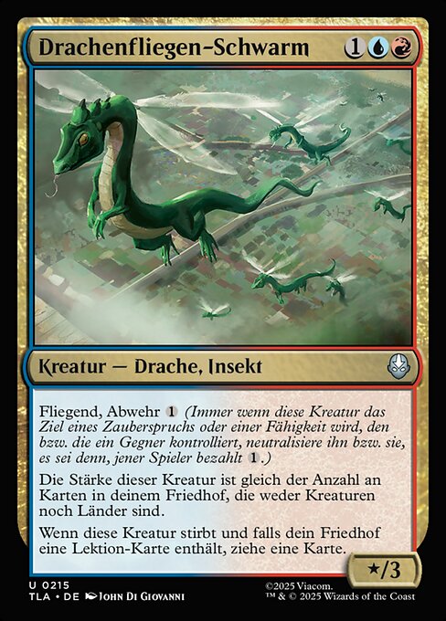 Drachenfliegen-Schwarm