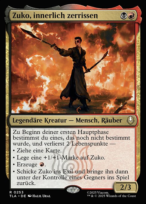 Zuko, innerlich zerrissen
