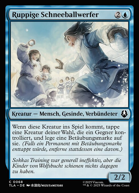 Ruppige Schneeballwerfer