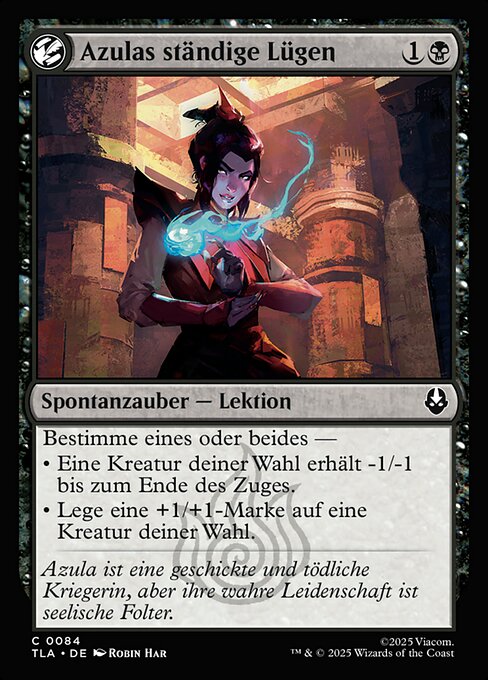 Azulas ständige Lügen