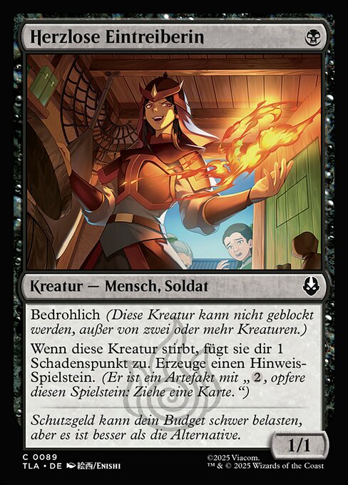 Herzlose Eintreiberin