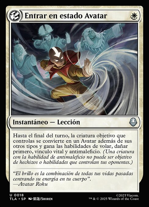 Entrar en estado Avatar