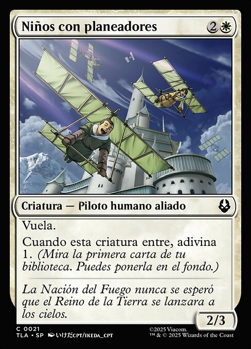 Niños con planeadores