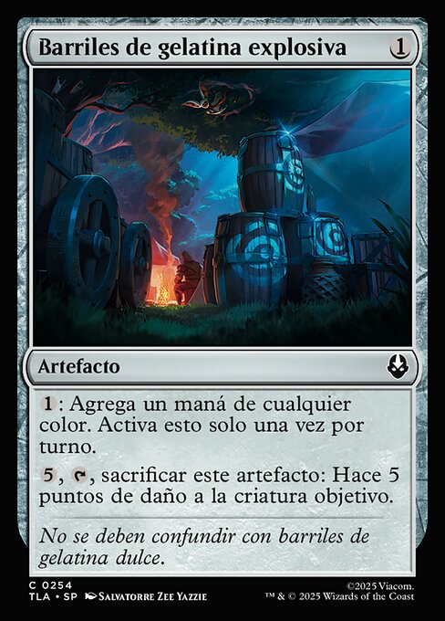 Barriles de gelatina explosiva