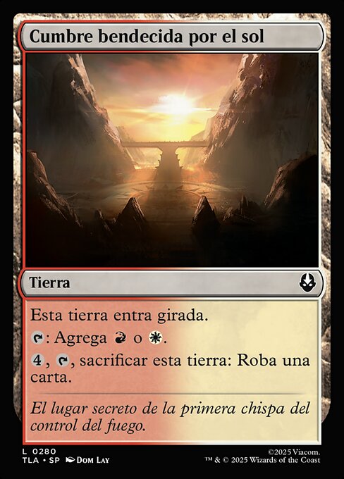 Cumbre bendecida por el sol