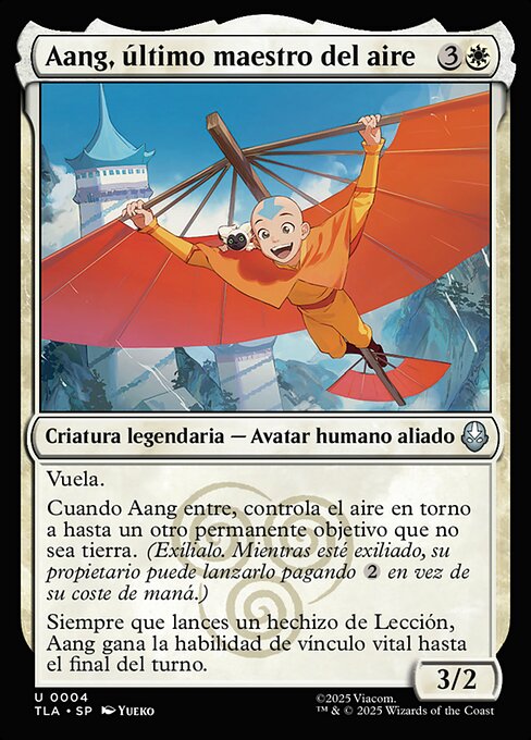 Aang, último maestro del aire