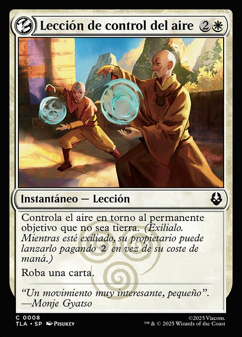 Lección de control del aire