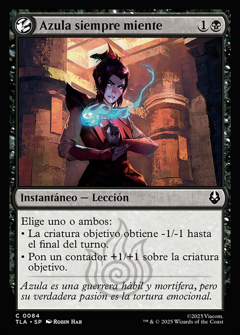 Azula siempre miente