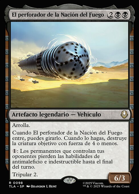 El perforador de la Nación del Fuego