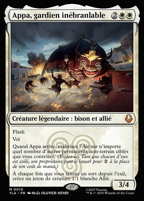 Appa, gardien inébranlable