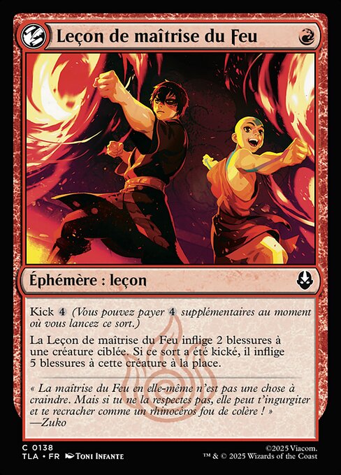 Leçon de maîtrise du Feu