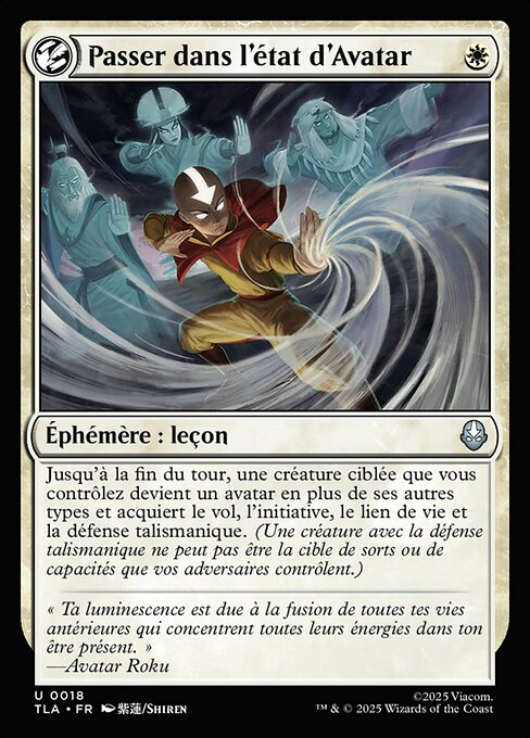 Passer dans l'état d'Avatar