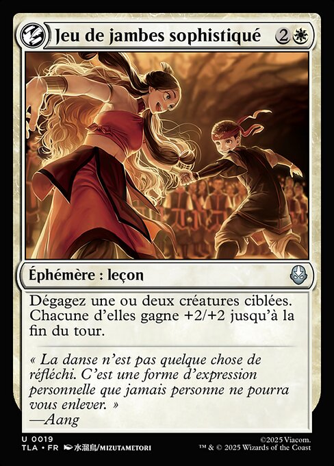 Jeu de jambes sophistiqué