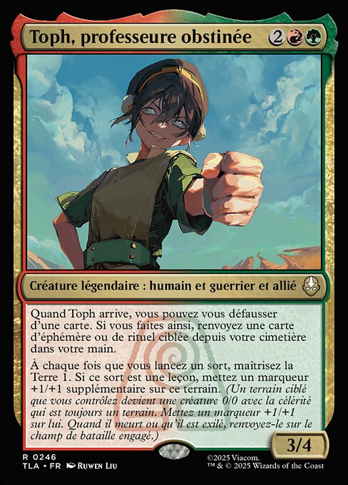Toph, professeure obstinée