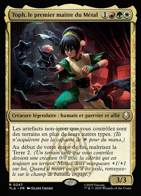 Toph, le premier maître du Métal