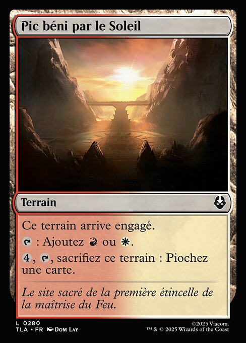 Pic béni par le Soleil